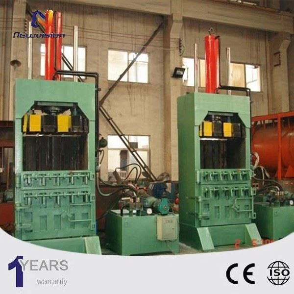 vertical hydraulic scrap baler